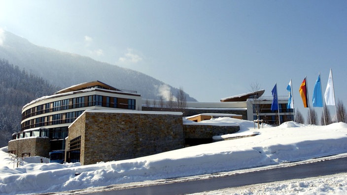 Der Rundbau des Intercontinental Resort Hotel am Obersalzberg.