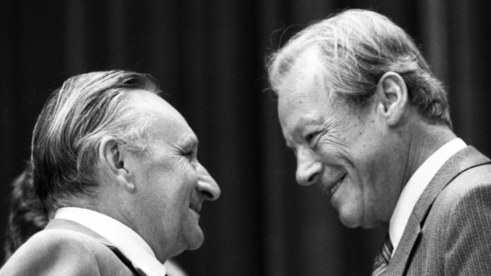 Egon Bahr und Willy Brandt