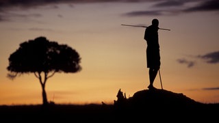 Massai in der kenianischen Savanne