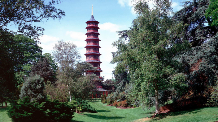 Neunstöckige Pagode in Kew Gardens.