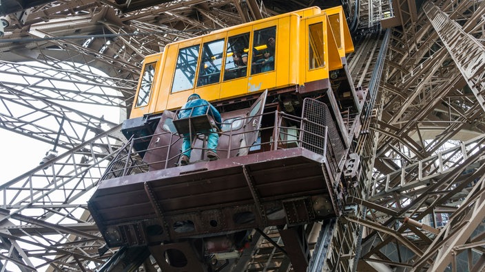 Aufzug auf den Eiffelturm