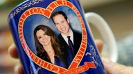 Hochzeitstasse mit dem Bild von Prinz William und Kate