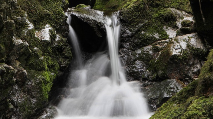 Kleiner Wasserfall in der Wutachschlucht