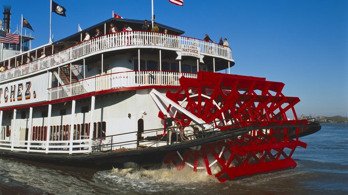 Ein Raddampfer auf dem Mississippi